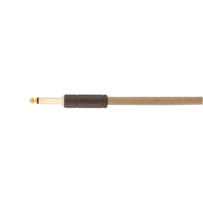 Festival Instrument Cable Straight/Angle 10" Pure Hemp Natural - Image 3