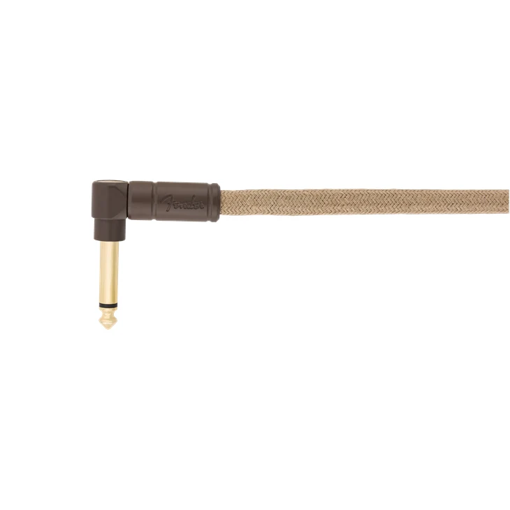 Festival Instrument Cable Straight/Angle 10" Pure Hemp Natural - Image 4