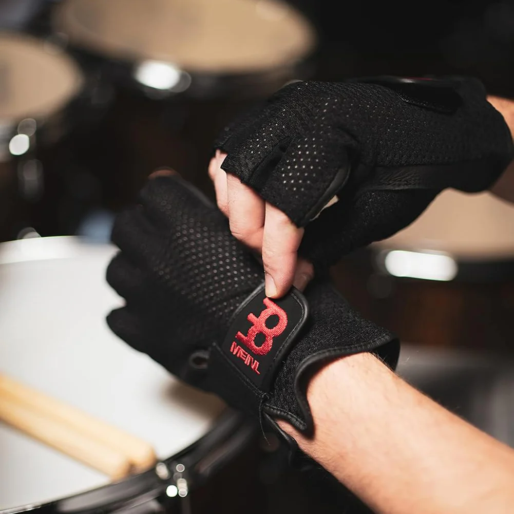 MDGFL Fingerless Drummer Gloves Medium - Image 4