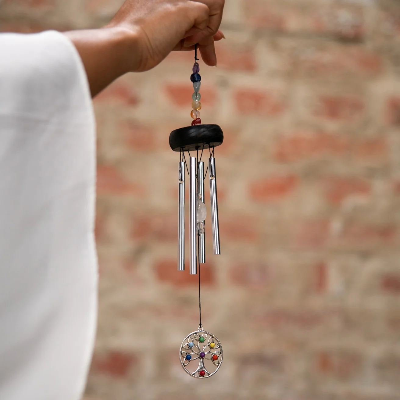 TOLCC12MINI Mini Chakra Chime 12" Tree Of Life - Image 3
