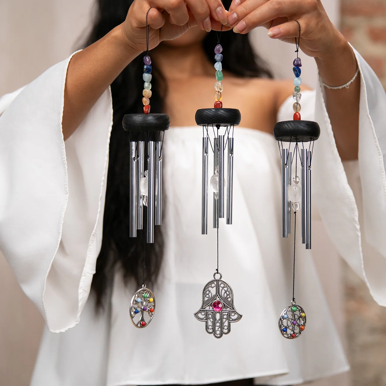 TOLCC12MINI Mini Chakra Chime 12" Tree Of Life - Image 4